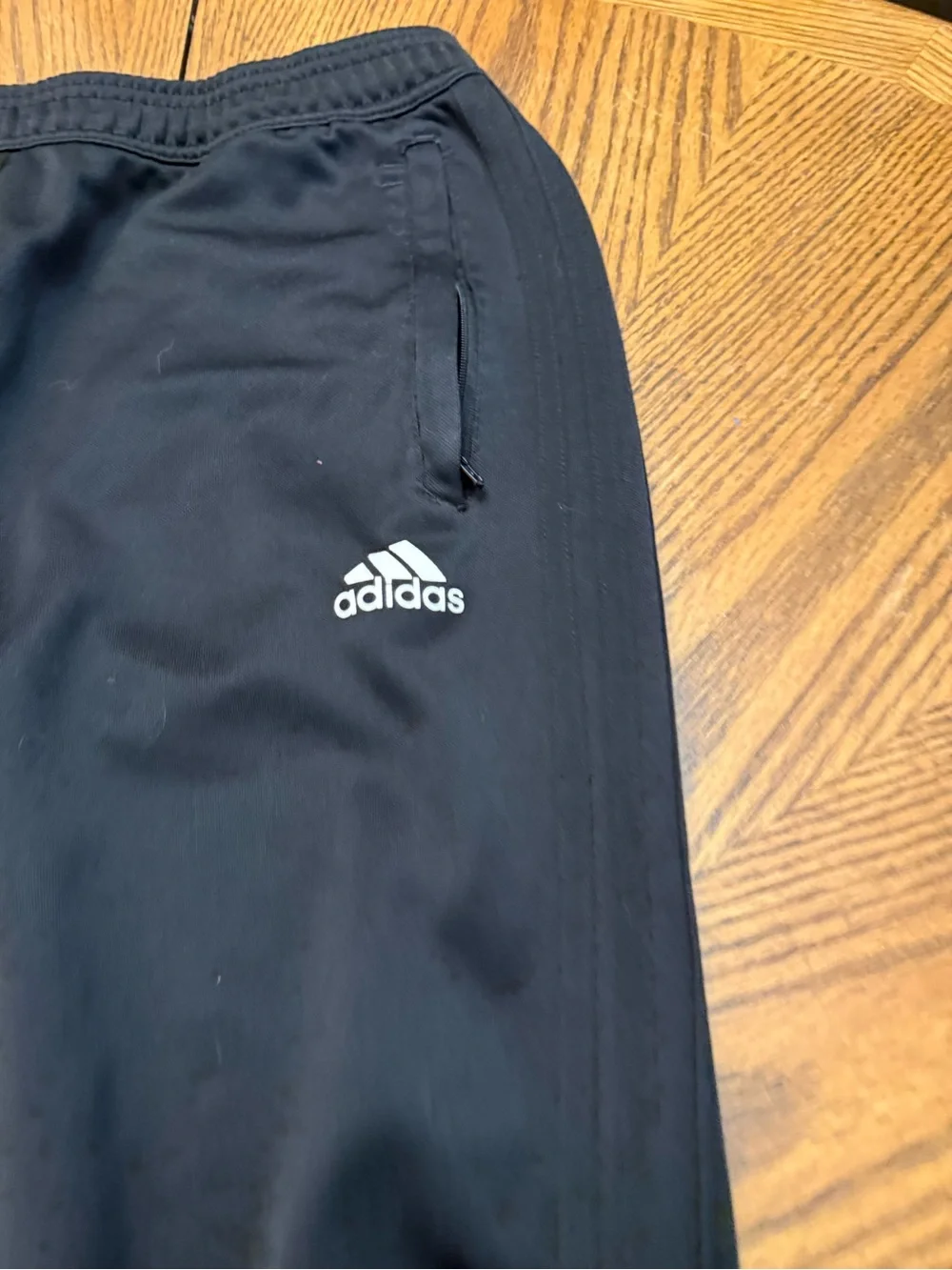 adidas Black Men's Athletic Joggers Sweatpants